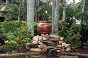 Outdoor water features